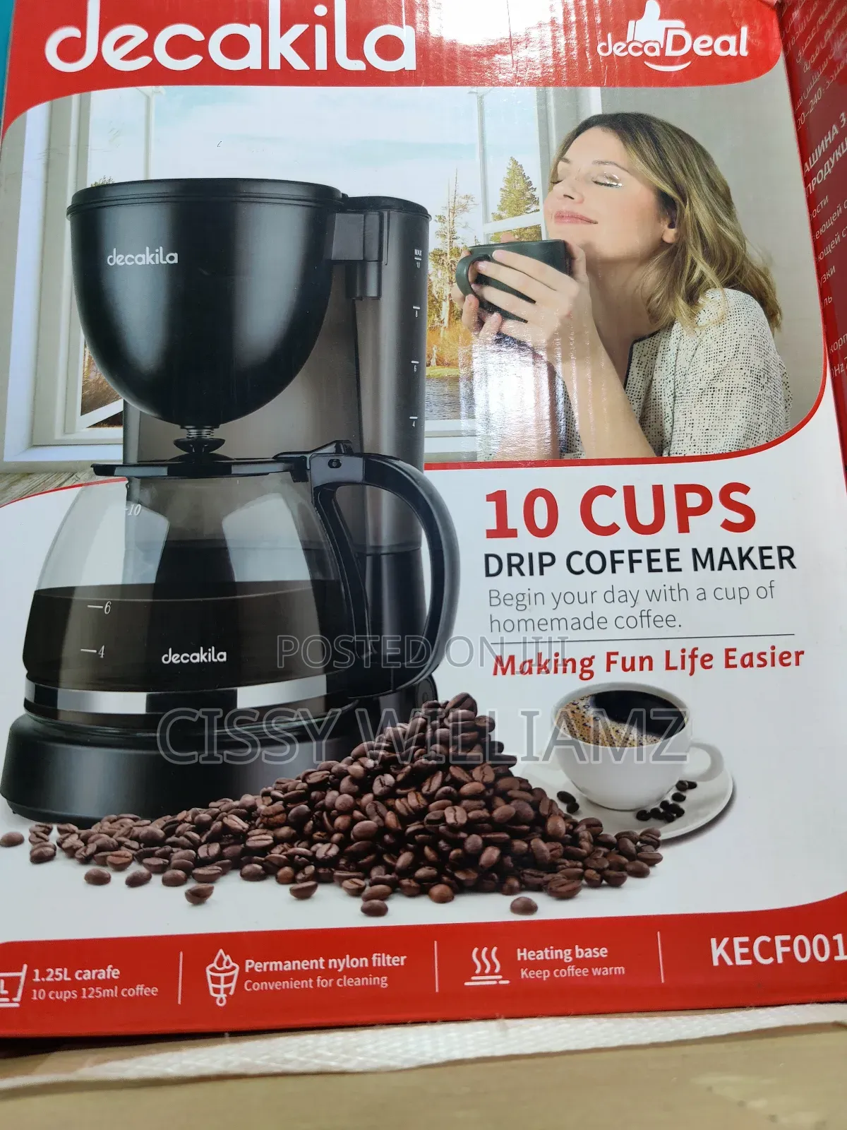Decakila Drip Coffee Maker With Filter/Coffee Machine