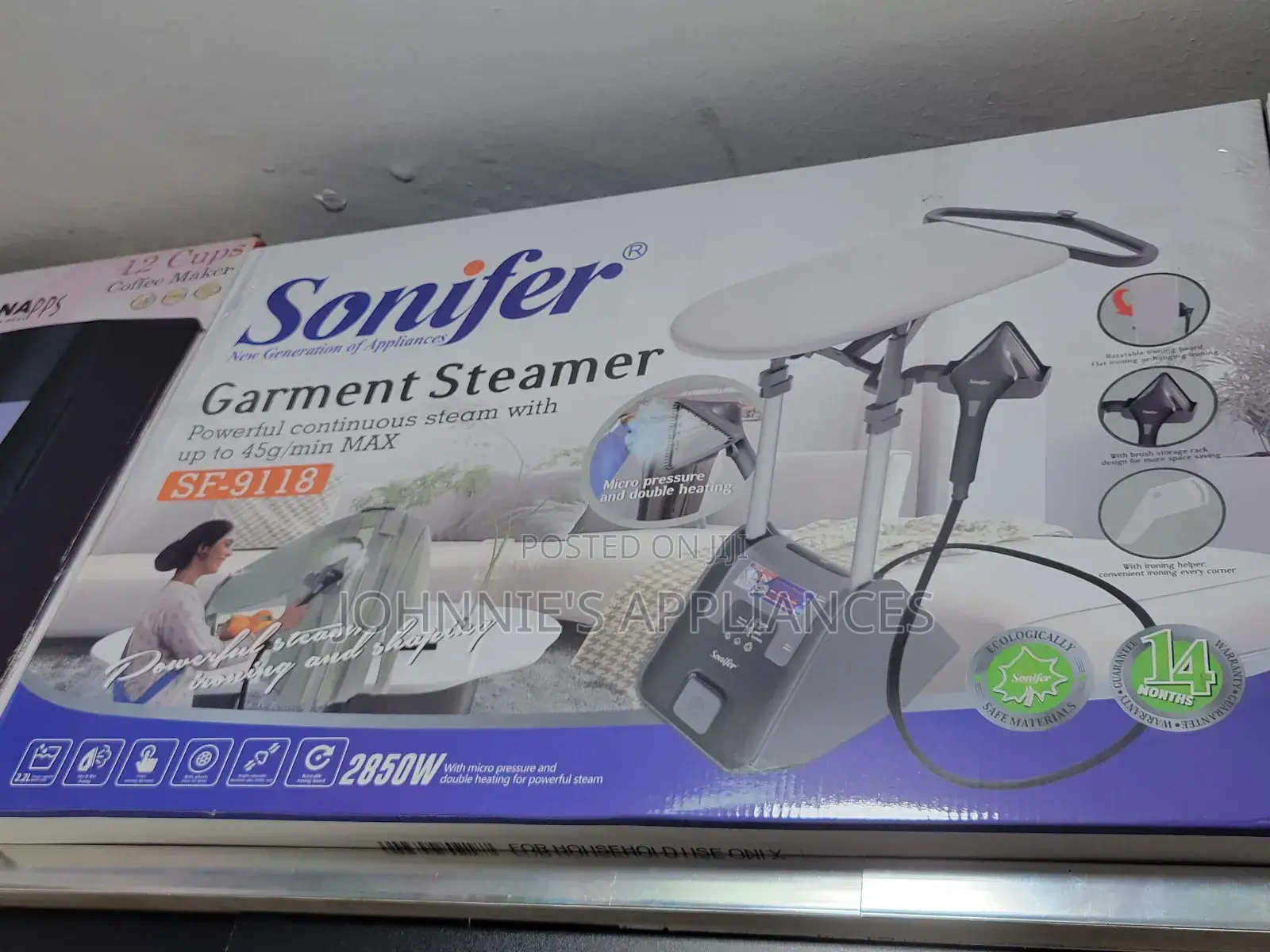 Sonifer Powerful Garment Steamer With Steam Iron