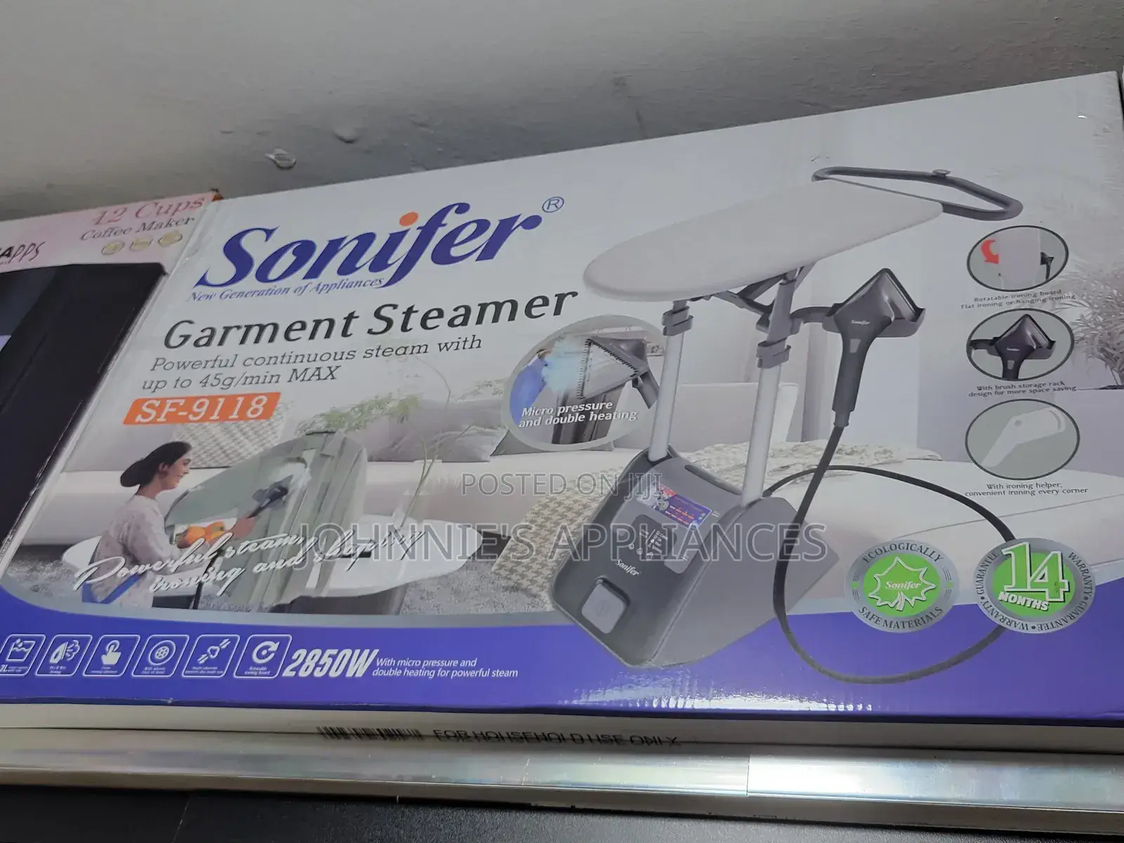 Sonifer Powerful Garment Steamer With Steam Iron