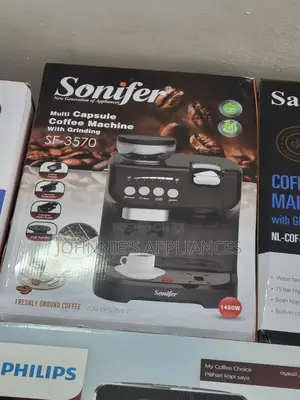 Multi Capsule Sonifer Coffee Maker With Grinder