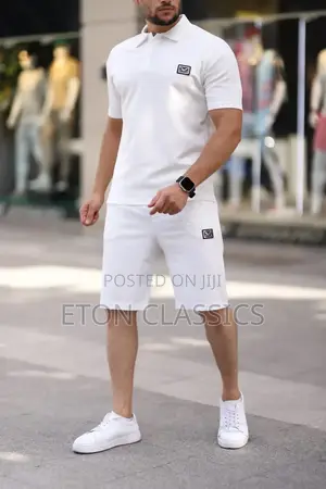Photo - White Short Pant and T Shirt Turkey Set