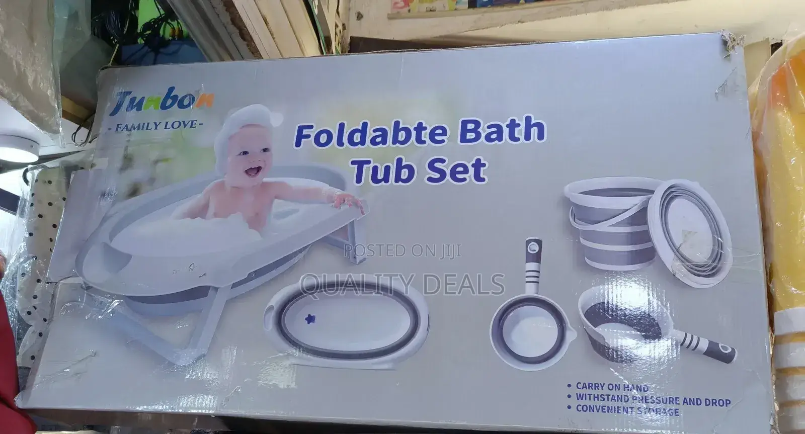 Baby Foldable Bath Tub Set