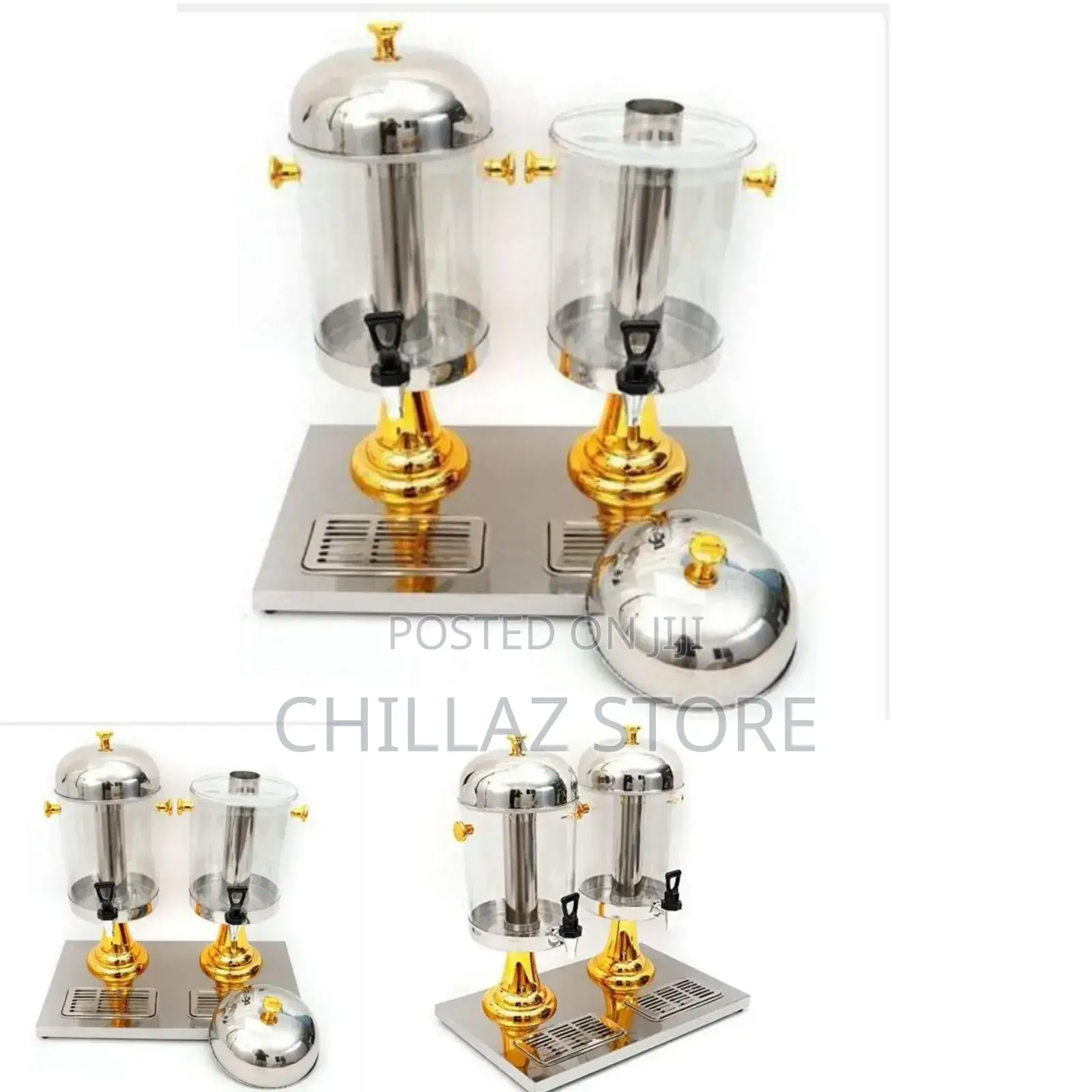 Double Glass Juice Dispenser