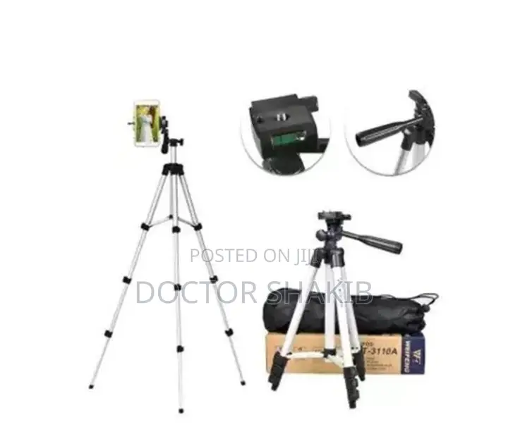Portable High Quality Aluminum Camera Stand With Phone Clip