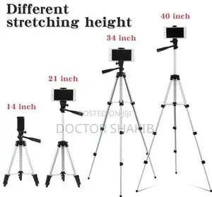 Portable High Quality Aluminum Camera Stand With Phone Clip