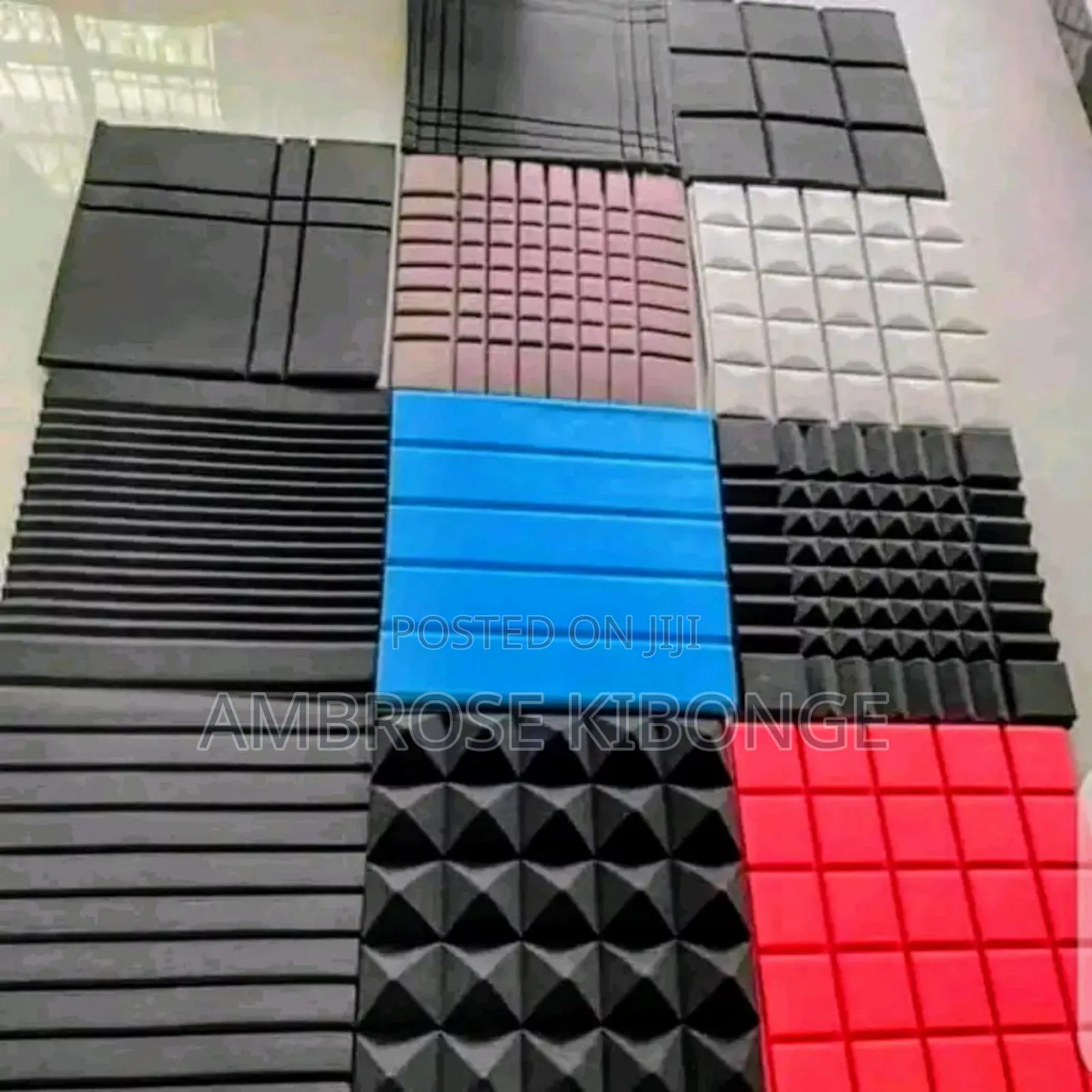 Square Paired Soft Wall Soundproof Ceiling Studio Sponges.