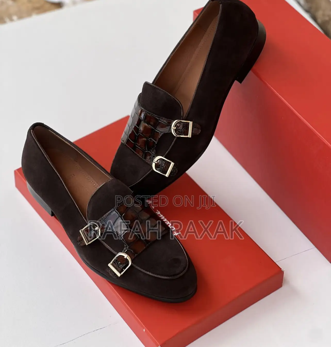 Original Steve Riots Gentle Suede Double Buckle Loafers