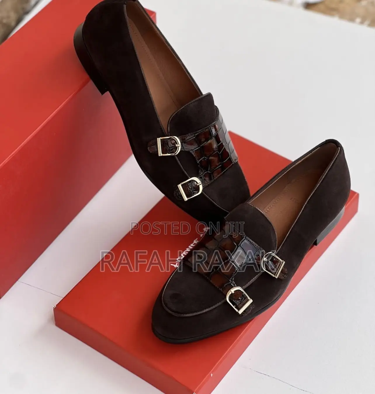 Original Steve Riots Gentle Suede Double Buckle Loafers