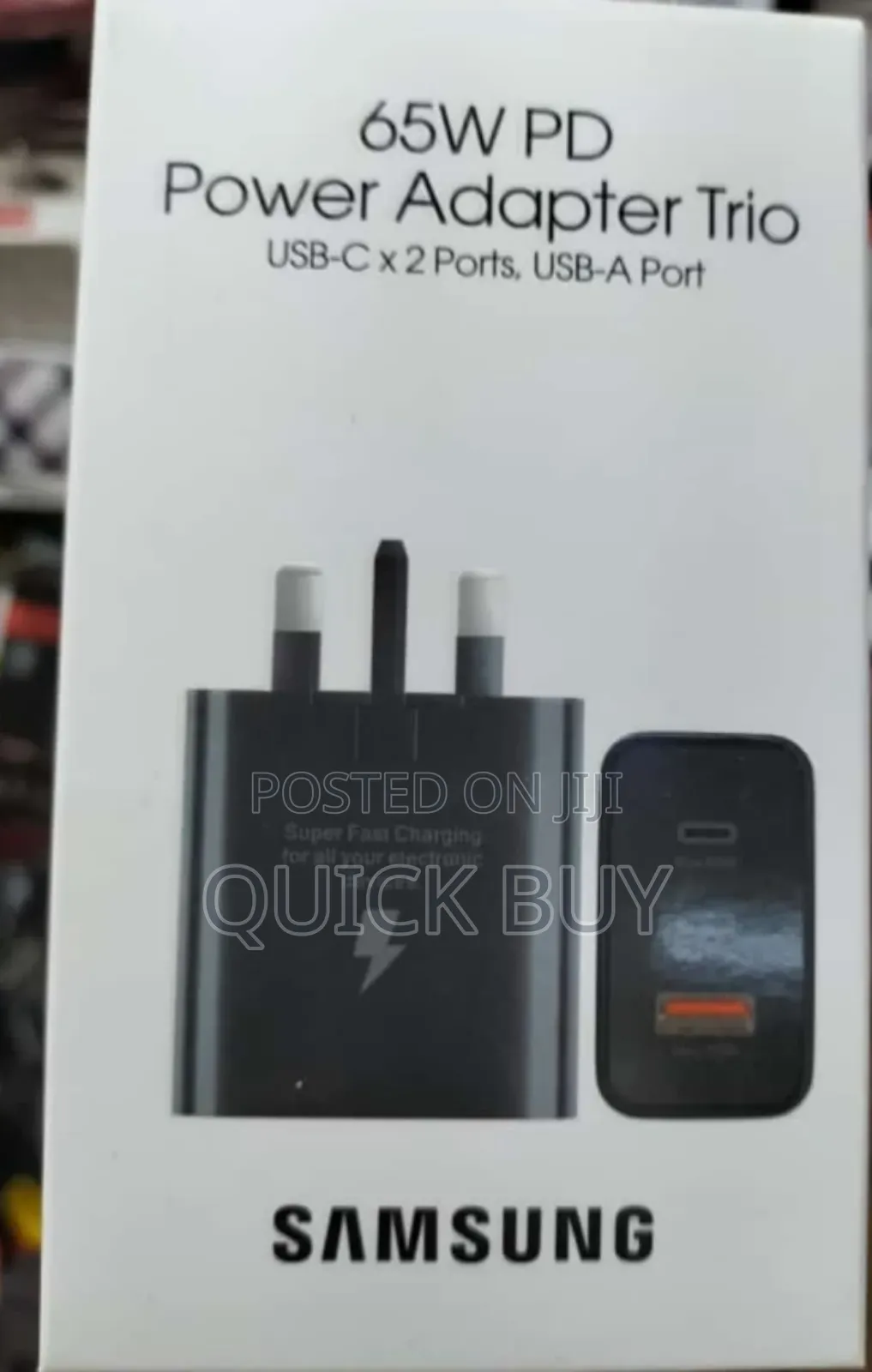 Super Fast Original Samsung 65w PD Power Adapter Trio