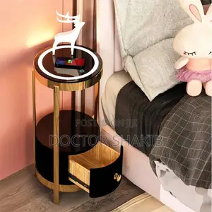 Modern Nightstand Led Lamp With a Wireless Charging Station