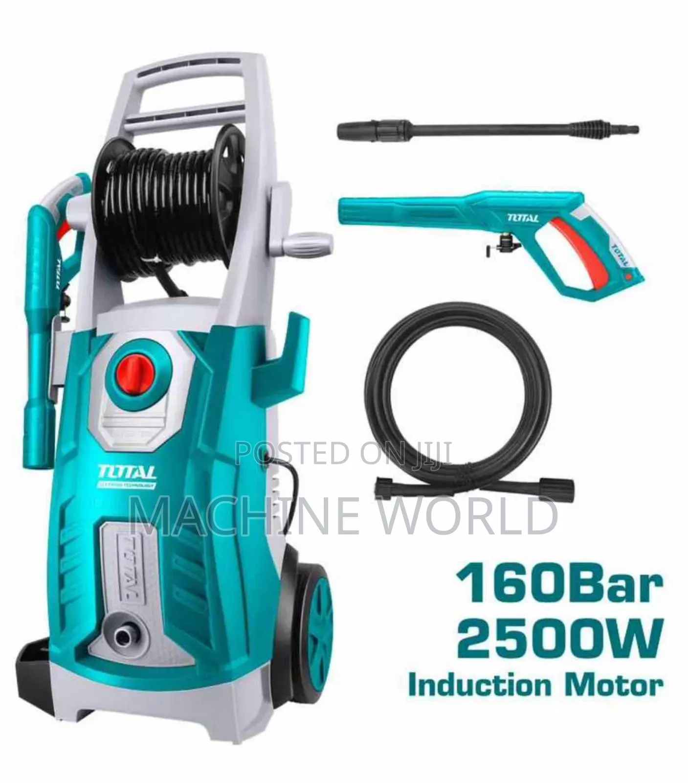 Total High Pressure Washer 160bars 2500w