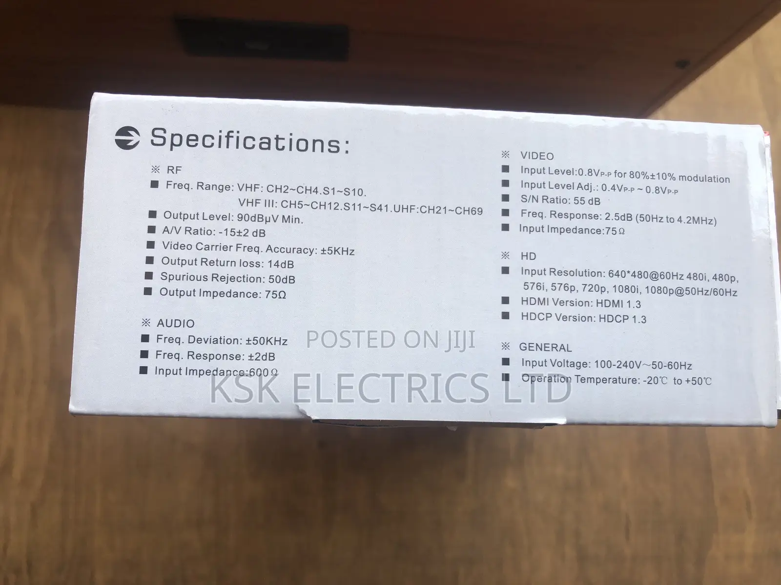 HDMI Sat Hd/Av to RF Modulator