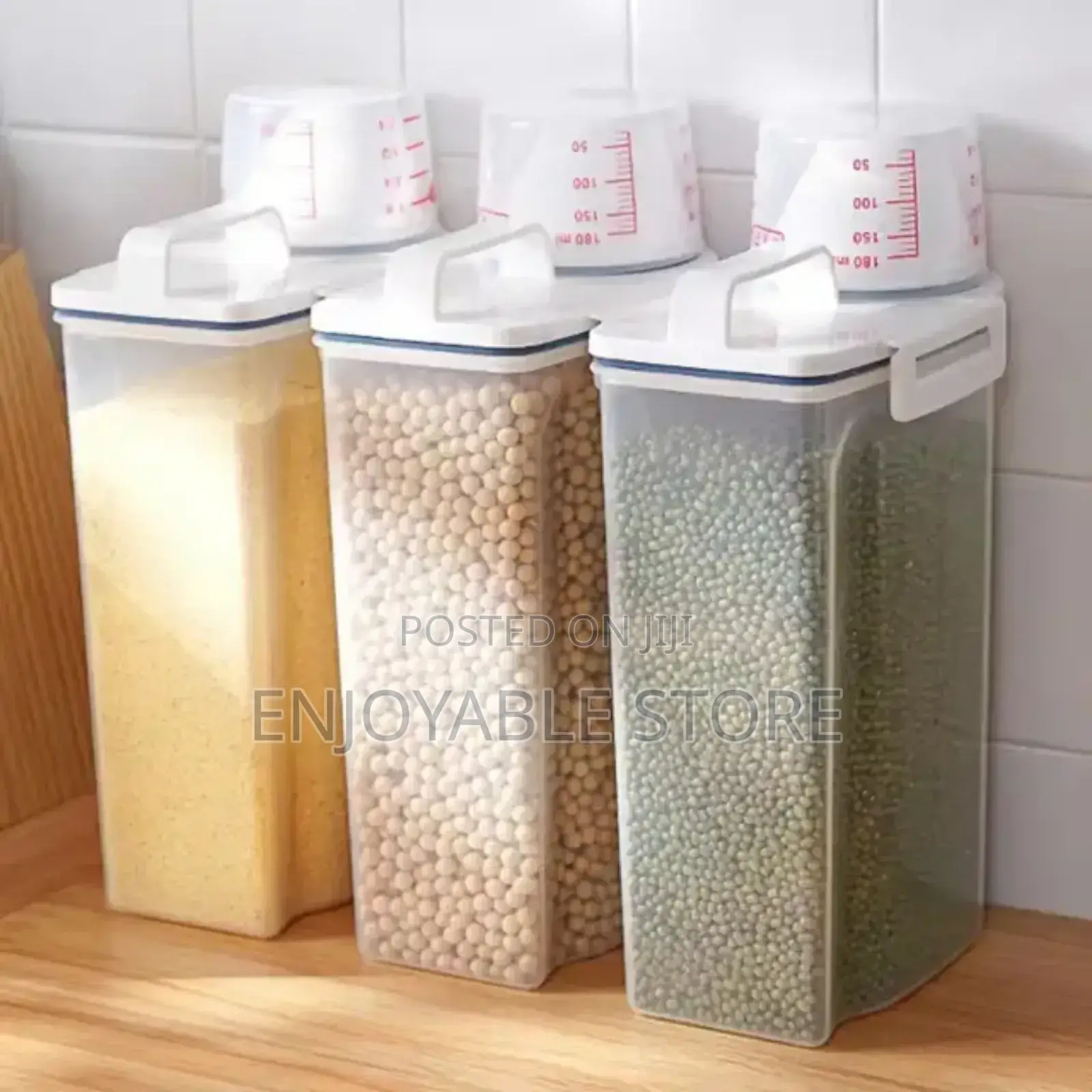 Plastic Cereal Storage Containers 3pcs