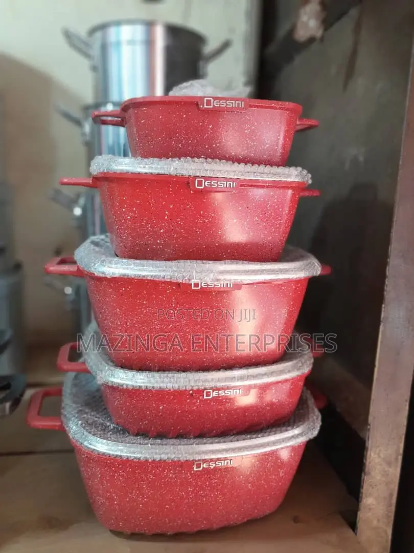 Dessin 5pcs Casserole Granite Cookware Pans