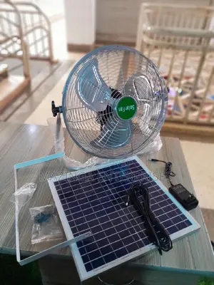 Original Solar Rechargeable Fan With Pannel(Uses Solar AC)