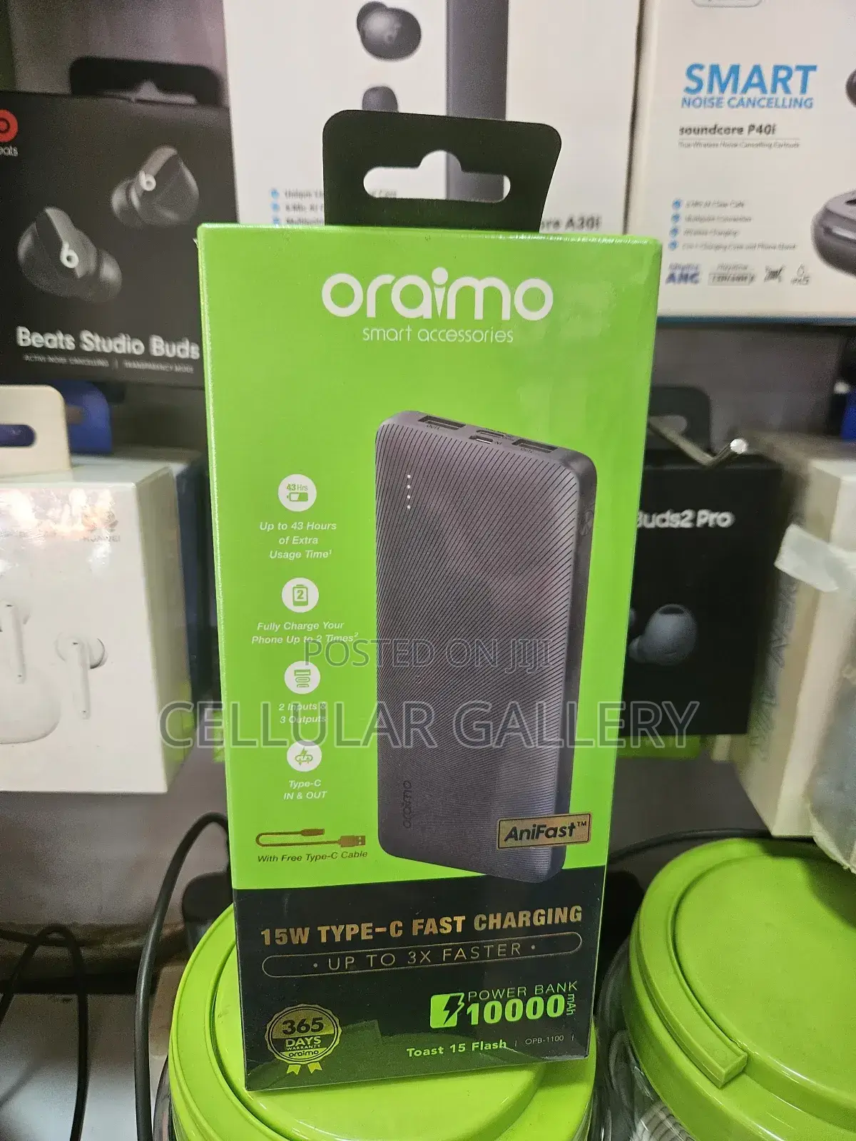 Powerbank Oraimo 10,000mah With Type-C Output 15W PD