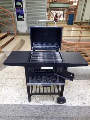 Outdoor Heavy Duty Charcoal Barbecue Grill Trolley