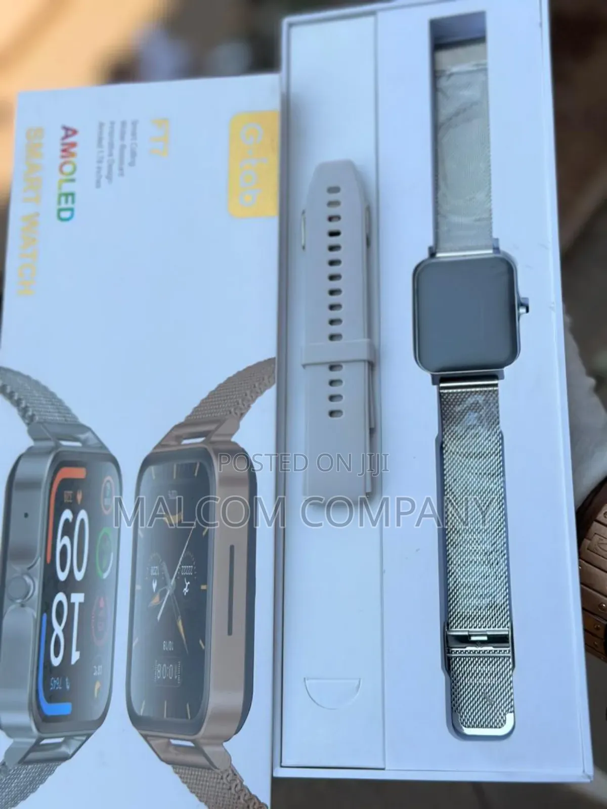 High Quality Smart Watch Metallic Straps , Amoled Screen