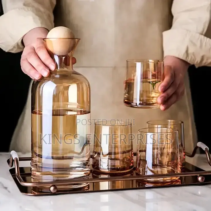 Crystal Glass Carafe Set