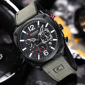 CURREN Top Luxury Brand Men's Fashion Leather Strap