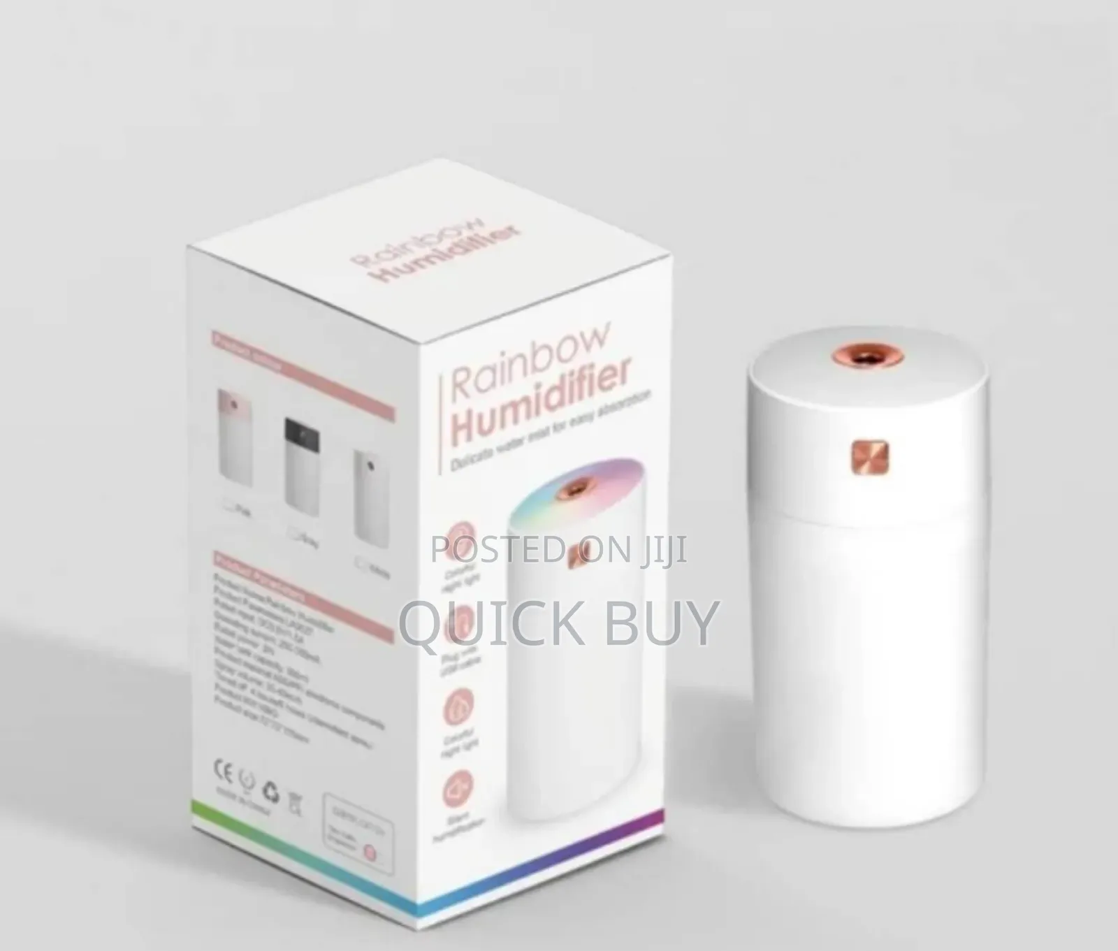 Aroma-Therapic Portable Rainbow Cup Car Mini Humidifier