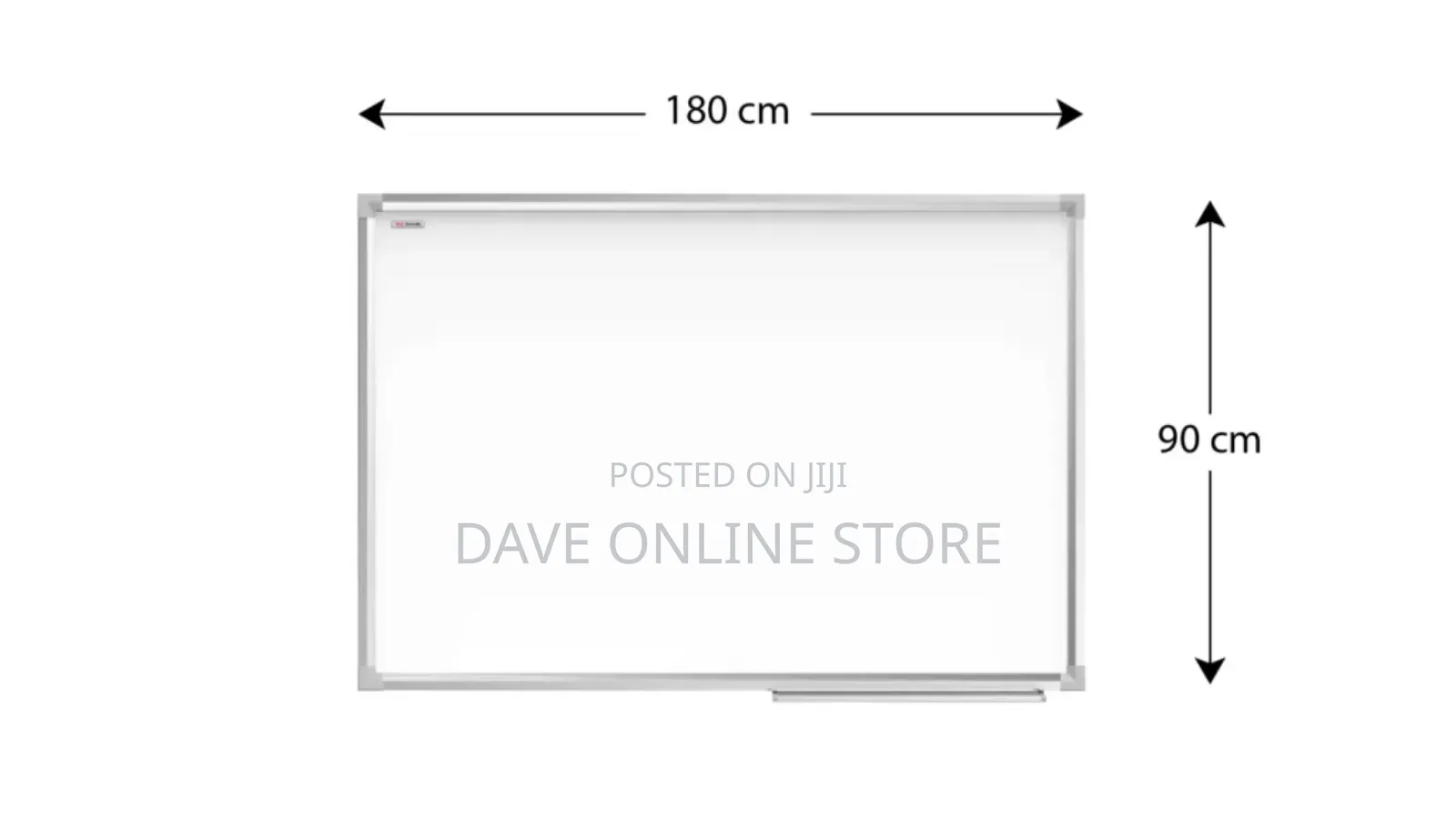 Whiteboard Dry Erase Magnetic Aluminium Frame 180×90 Cm