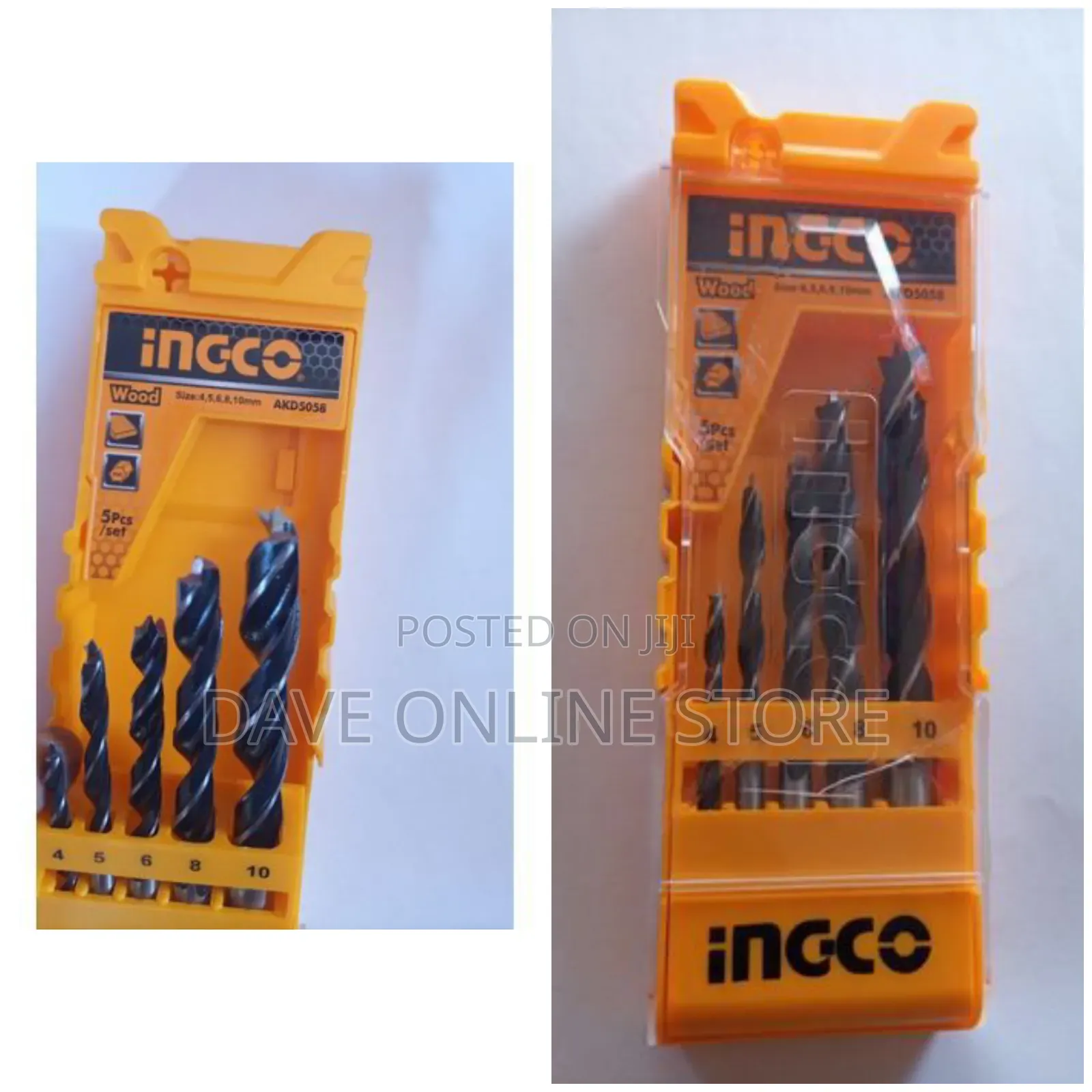 INGCO Wood Drill Nails Set-Yellow