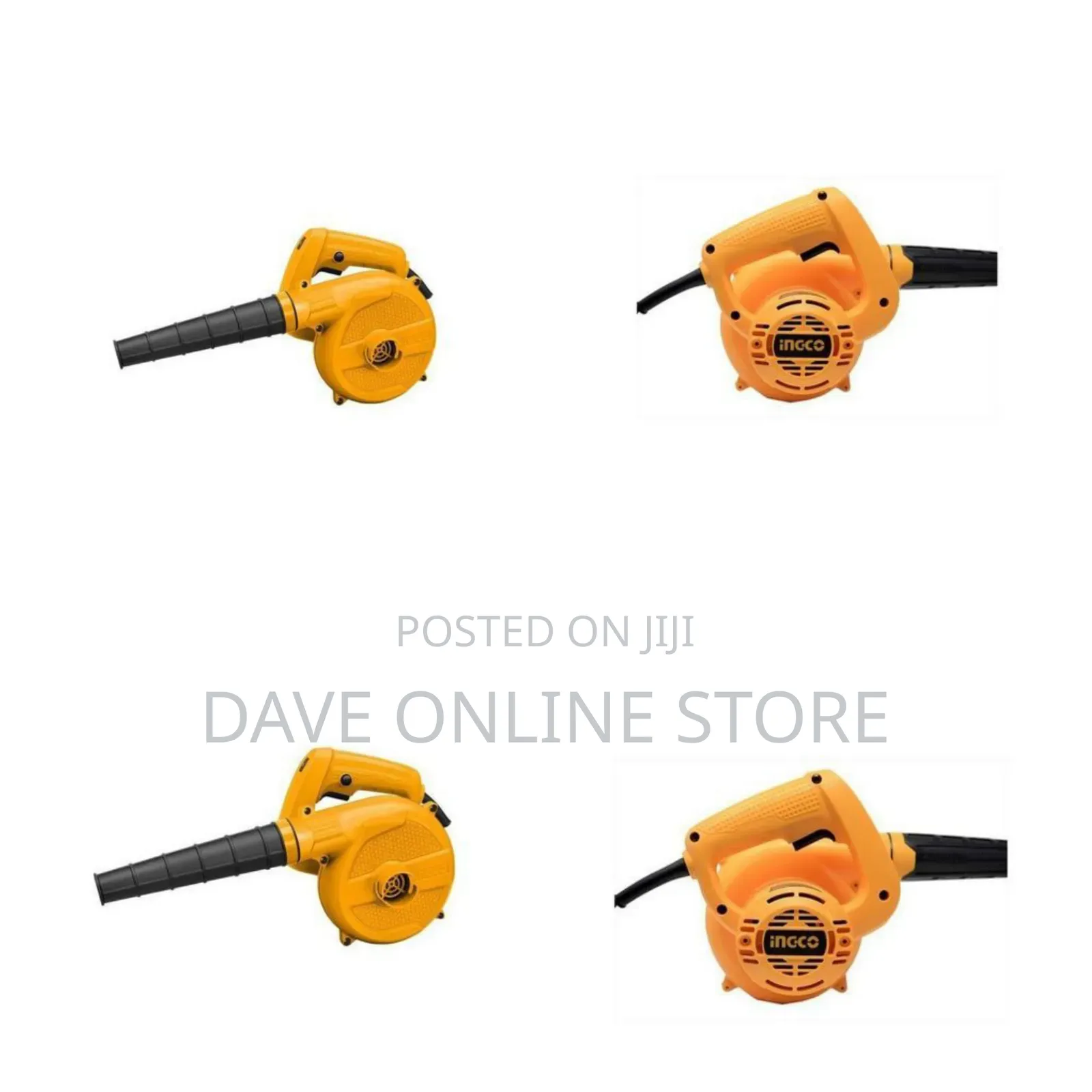 INGCO 400w Handheld Air Blower - Yellow, Black