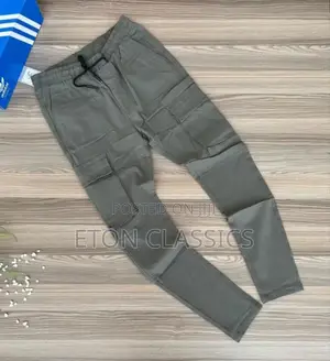 Photo - Gey and Blue Men's Cotton Soft Sweatpants