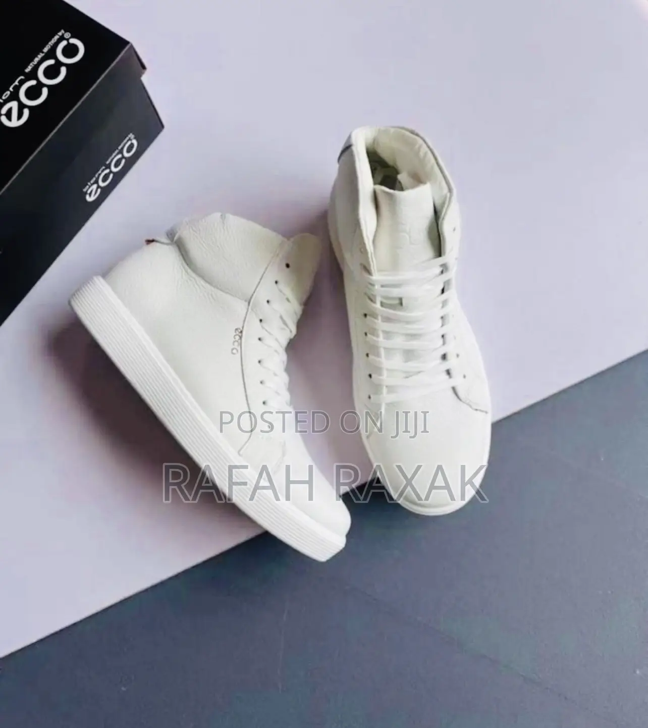 Original Ecco Casual Premium Leather Boot Sneakers