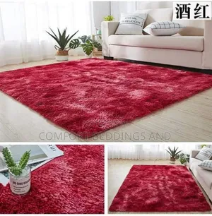 Fluffy Carpet Maroon
