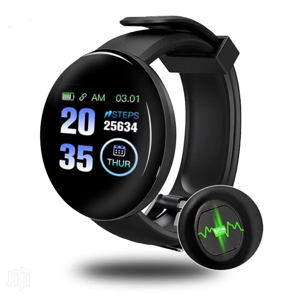 New Smart Health Bracelet Watch With Inbuilt Charger Red