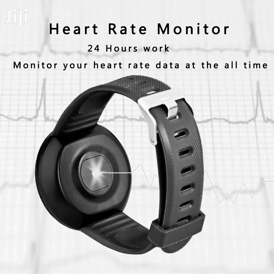 New Smart Health Bracelet Watch With Inbuilt Charger Red