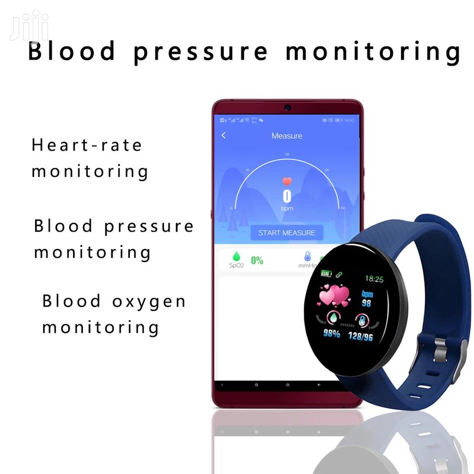 New Smart Health Bracelet Watch With Inbuilt Charger Red