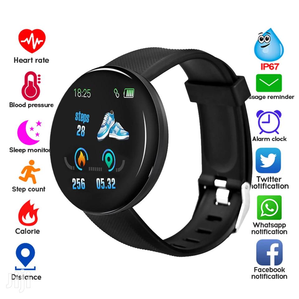 New Smart Health Bracelet Watch With Inbuilt Charger Red
