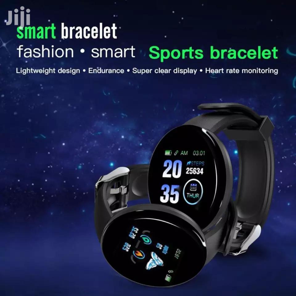 New Smart Health Bracelet Watch With Inbuilt Charger Red