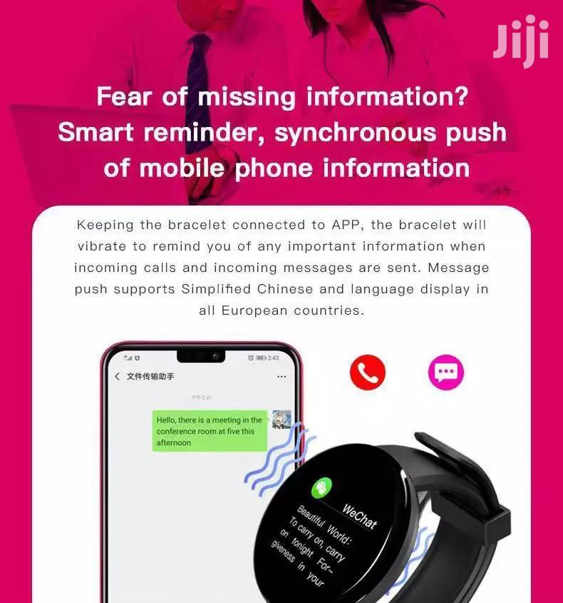 New Smart Health Bracelet Watch With Inbuilt Charger Red