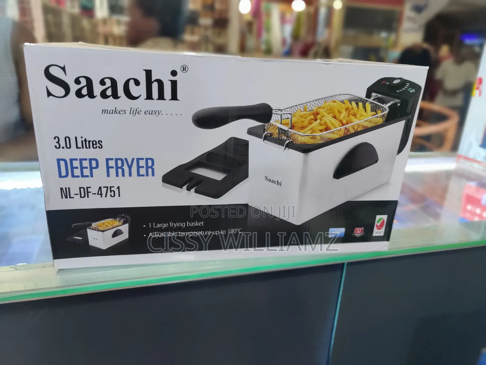 Saachi 3l Stainles Steel Deep Fryer/Saachi Single Deep Fryer