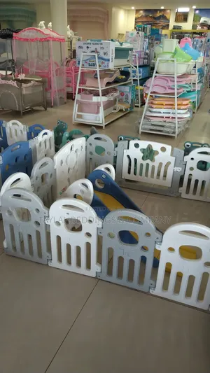 Foldable Plastic Baby Playpen Toddler Game Fence Indoor