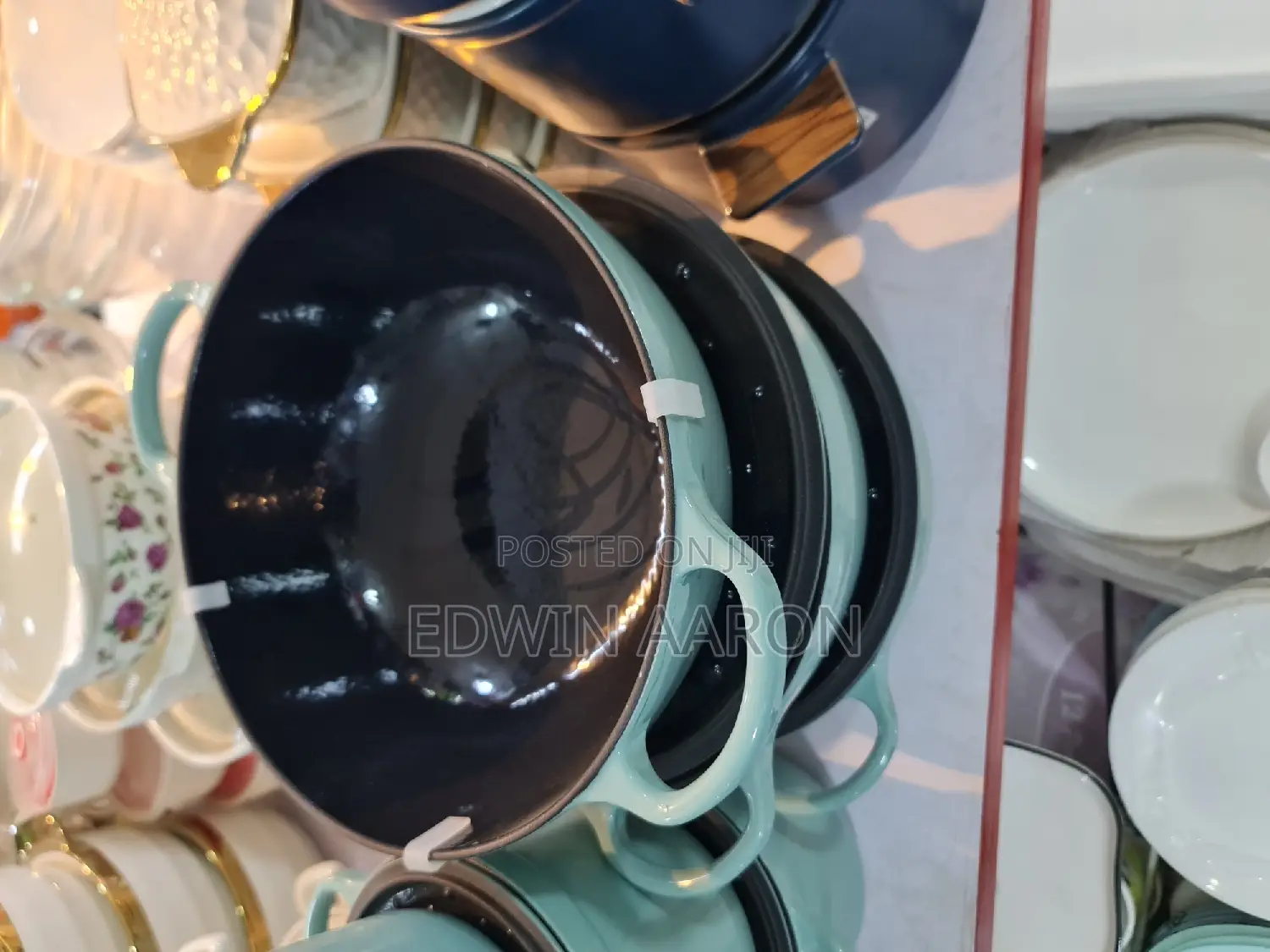 3pcs Enameled Cast Iron Pots