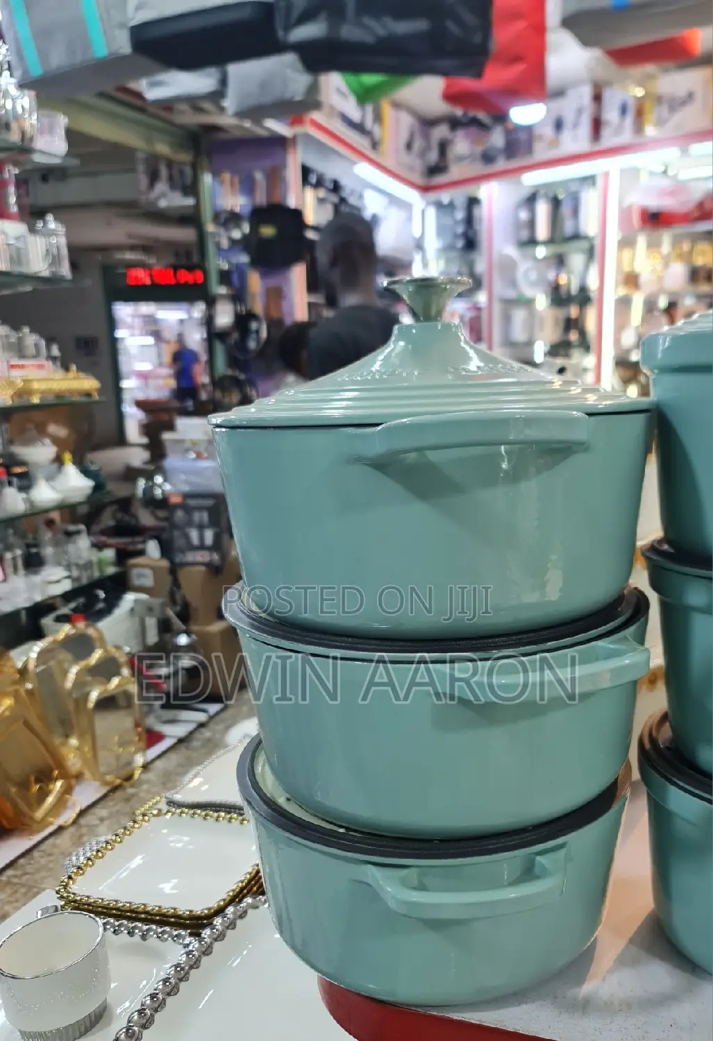 3pcs Non-Stick Enameled Cast Iron Pots