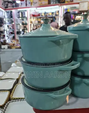 3pcs Non-Stick Enameled Cast Iron Pots