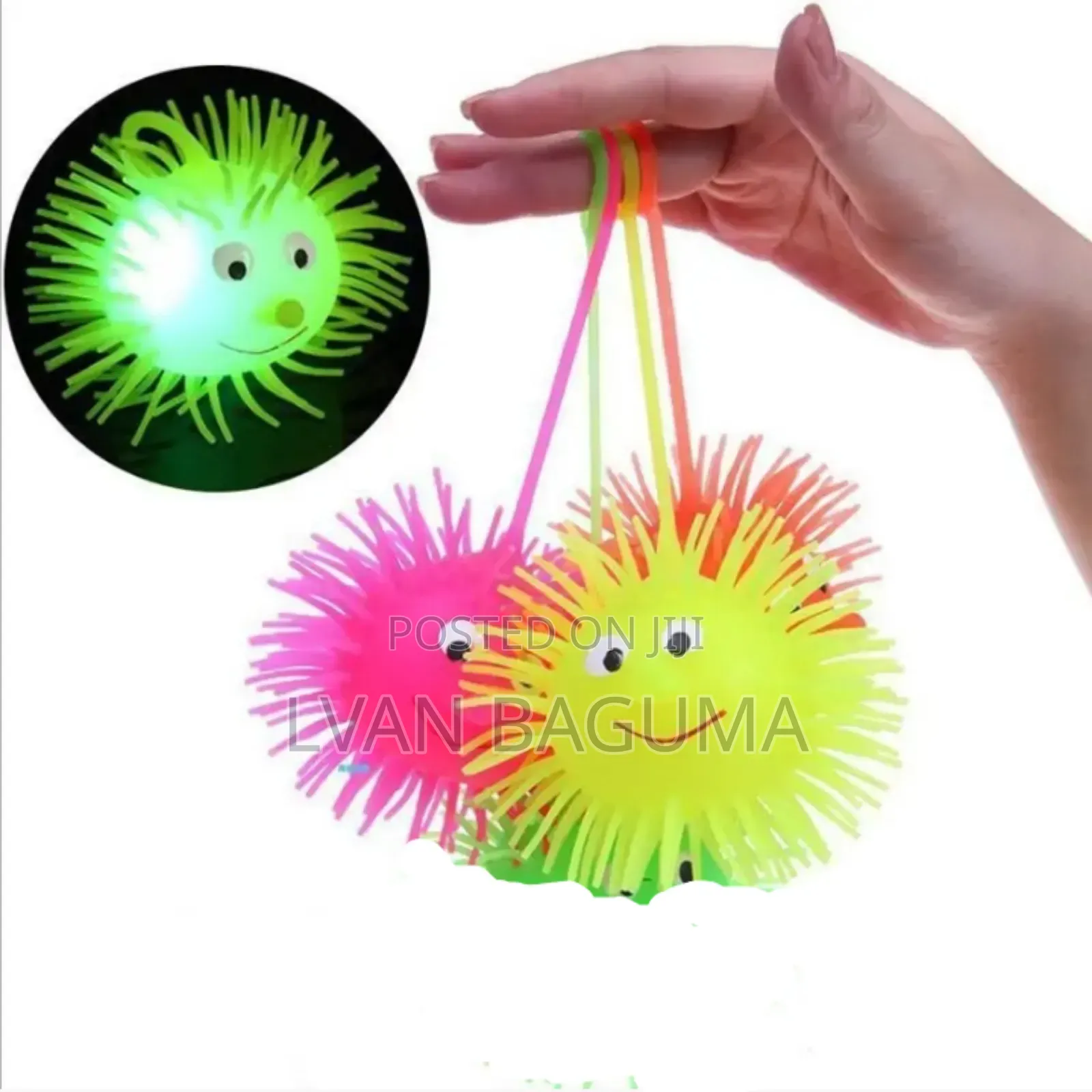 Lighting Puffer Soft Rubber Ball for Babies