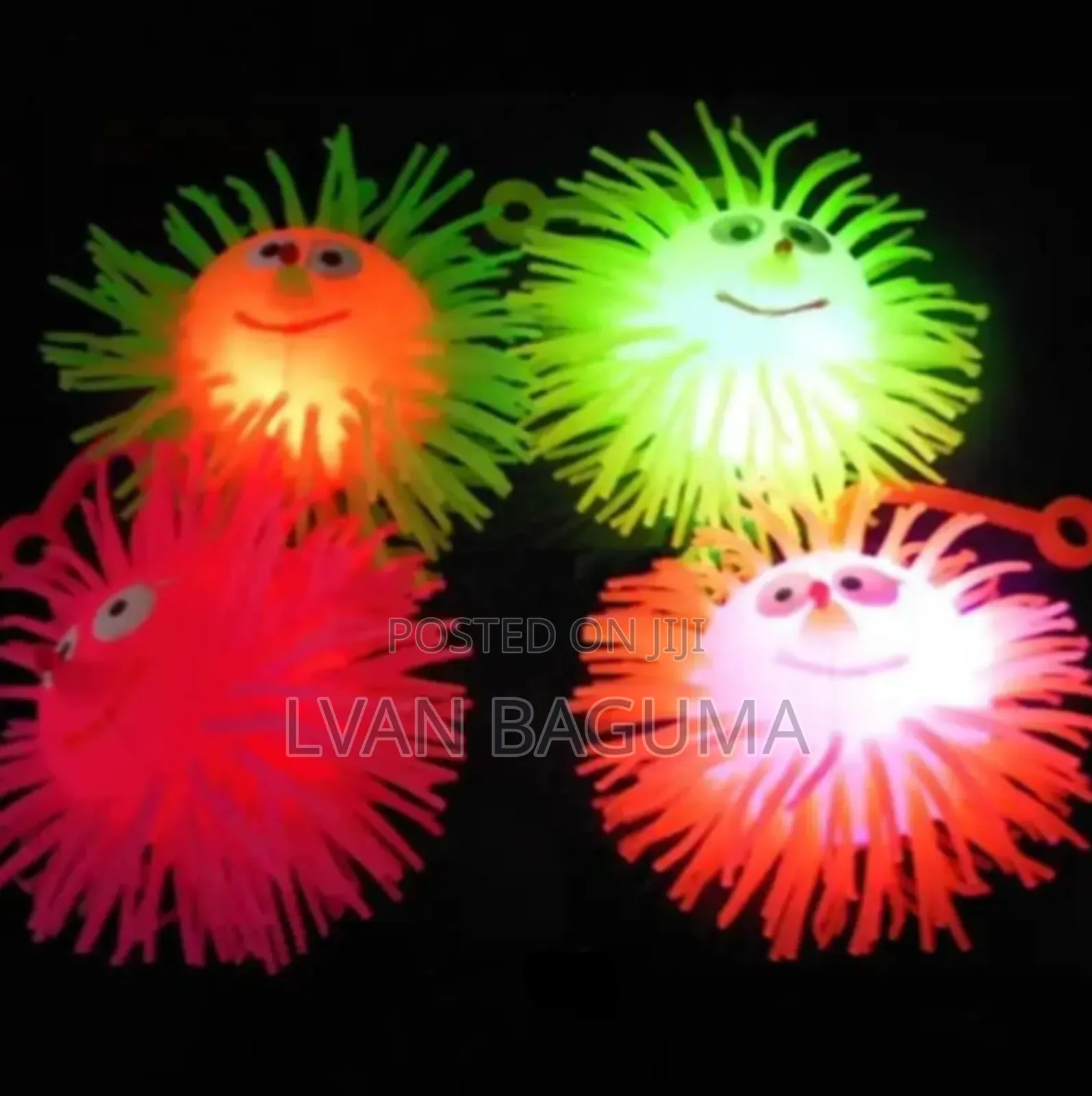 Lighting Puffer Soft Rubber Ball for Babies