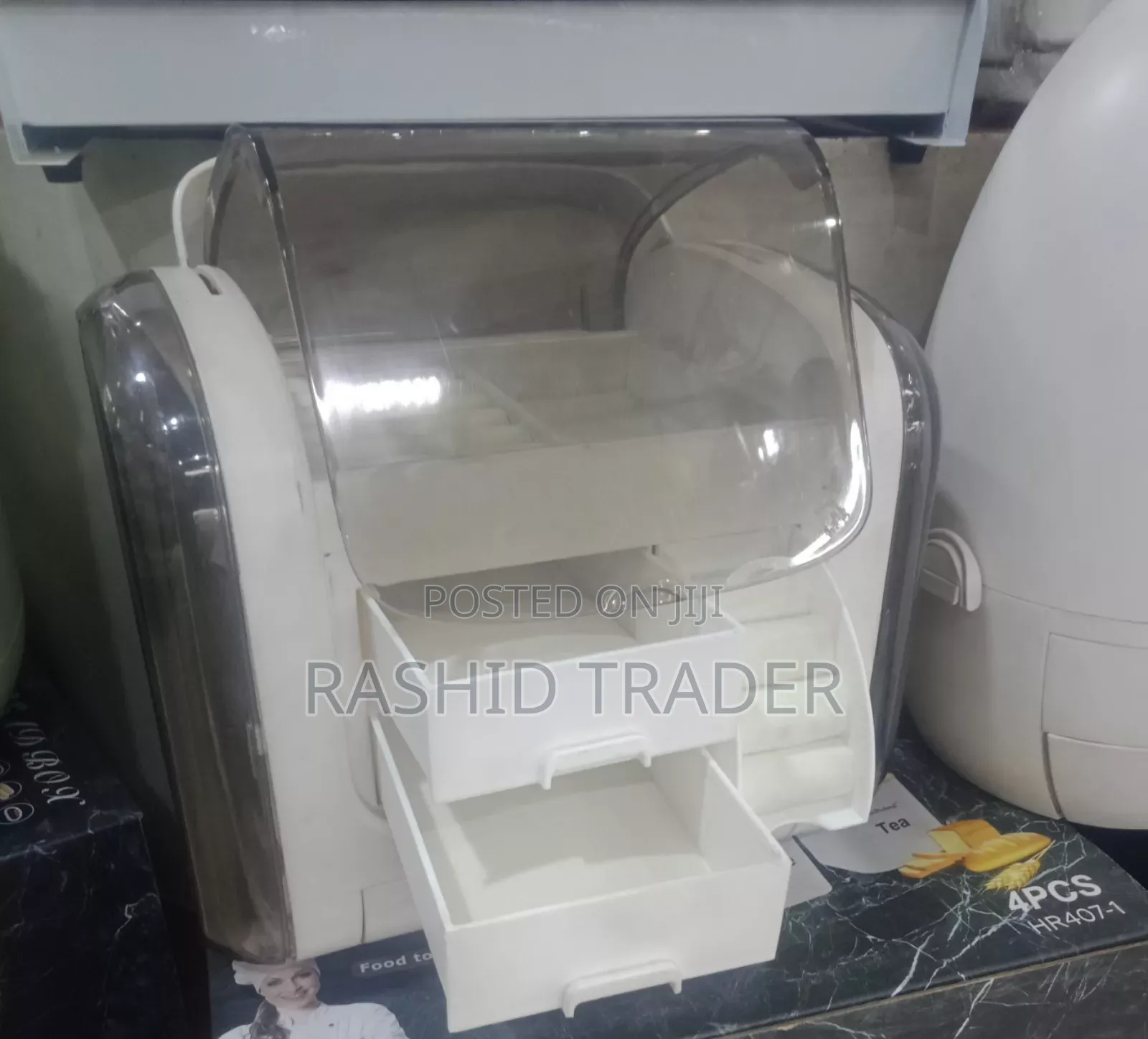 Make Up Storage Box White