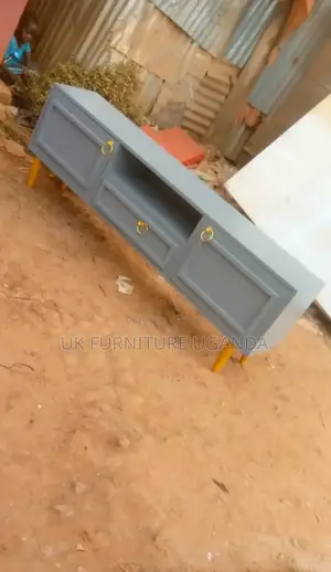 Tv Stand Gray and Gold Available