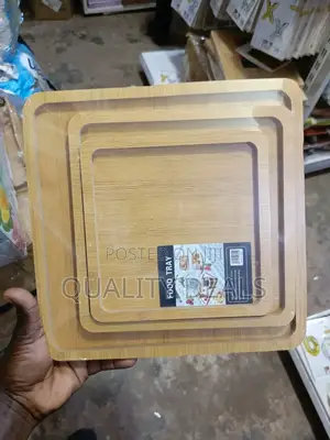 3pcs Wooden Food Trays