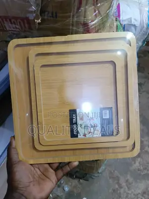 3pcs Wooden Food Trays