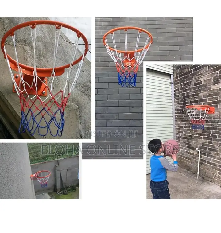 Outdoor Basketball With a Rim