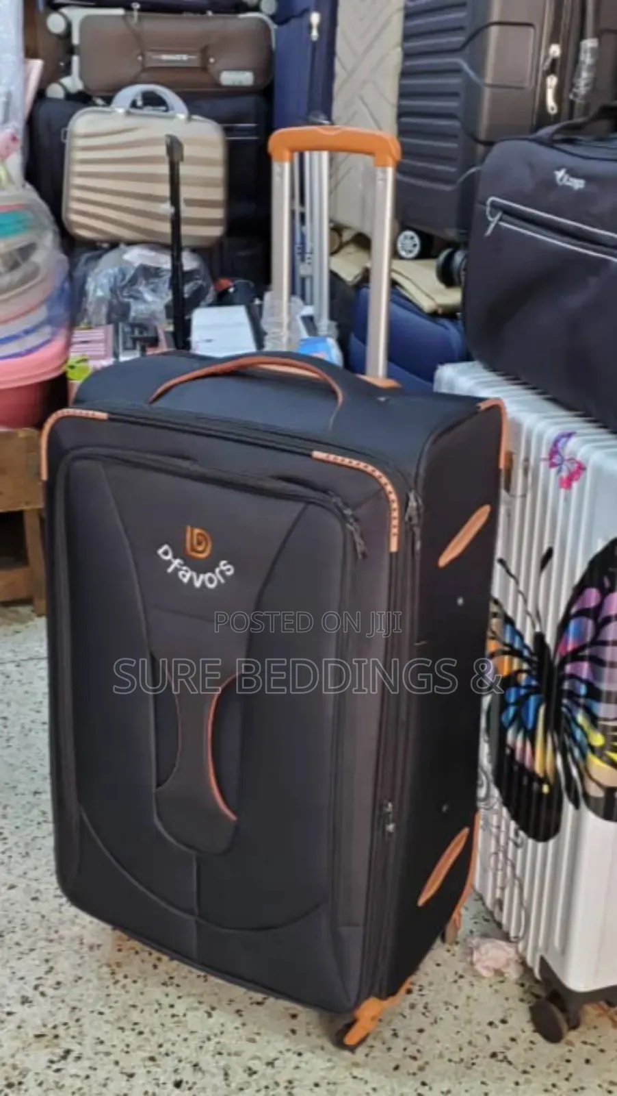 Large D Favors Suitcase